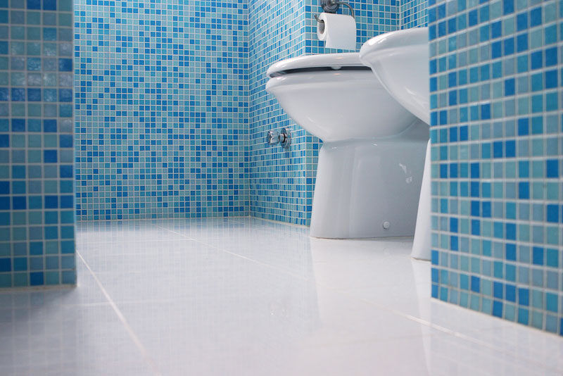 Tiled bathroom